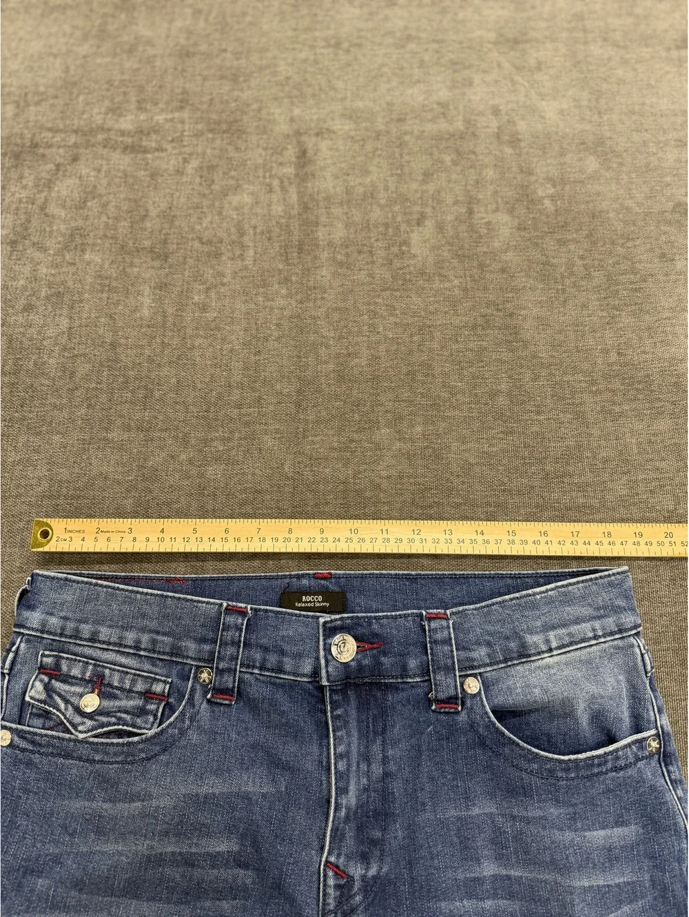 True Religion ROCCO Relaxed Skinny Jeans Size 34
